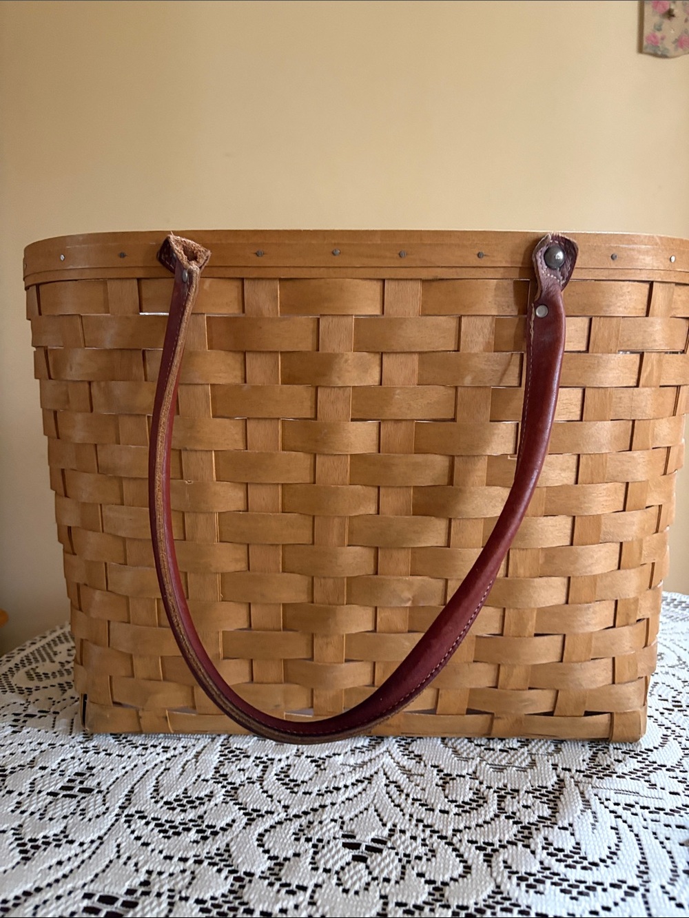 Vintage 2003  Longaberger Large Boardwalk Basket